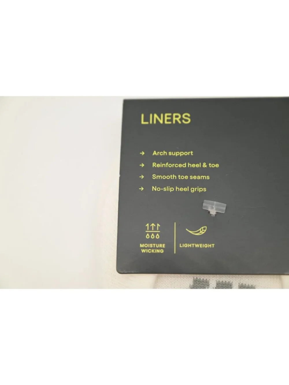 NIP All In Motion Lot of 2 Sock Liners Sz 4-10 Black White 10 Pair Each Athletic